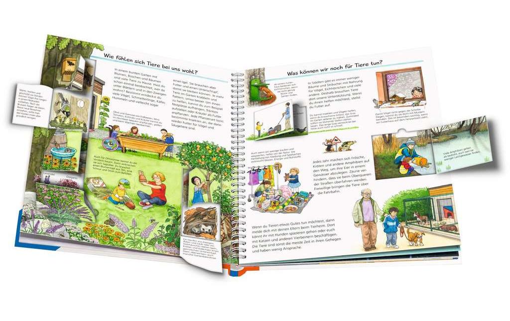 Ravensburger Buch – WWW: Wir schützen die Tiere, Spiralbindung, 16 Seiten, 4–7 Jahre