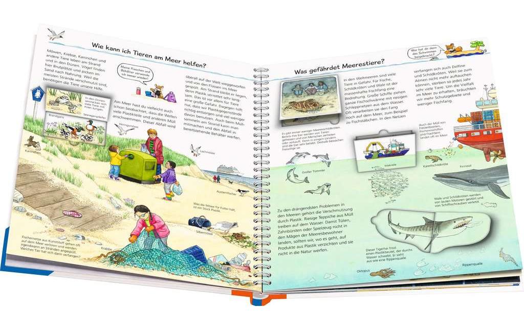Ravensburger Buch – WWW: Wir schützen die Tiere, Spiralbindung, 16 Seiten, 4–7 Jahre