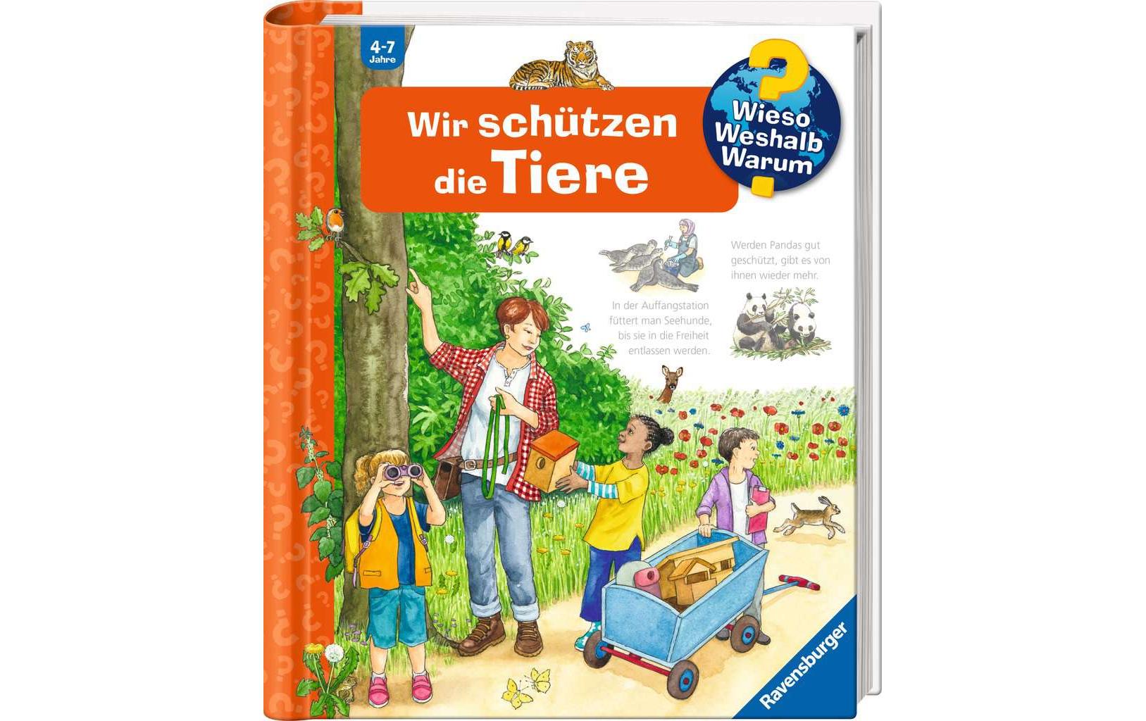 Ravensburger Buch – WWW: Wir schützen die Tiere, Spiralbindung, 16 Seiten, 4–7 Jahre
