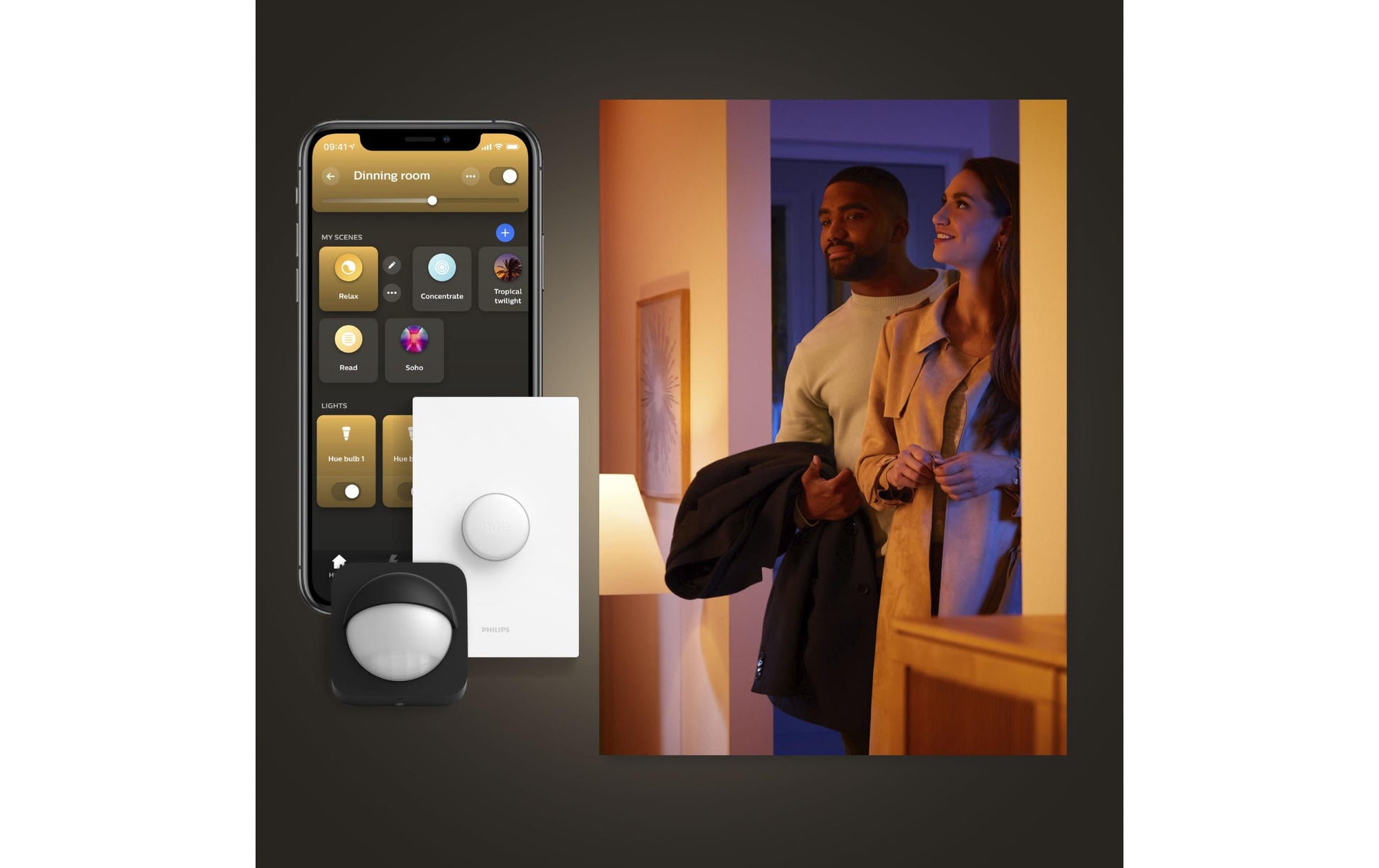 Philips by Signify Philips Hue Smart-Leuchtmittel E27 G95 – 500 lm, 2000–6500 K/mehrfarbig, App, dimmbar