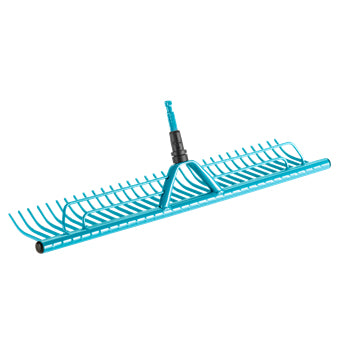 Gardena 3381-20 Rasenrechen – Arbeitsbreite 600 mm, Grifflänge 1800 mm – für Combisystem-Stiele