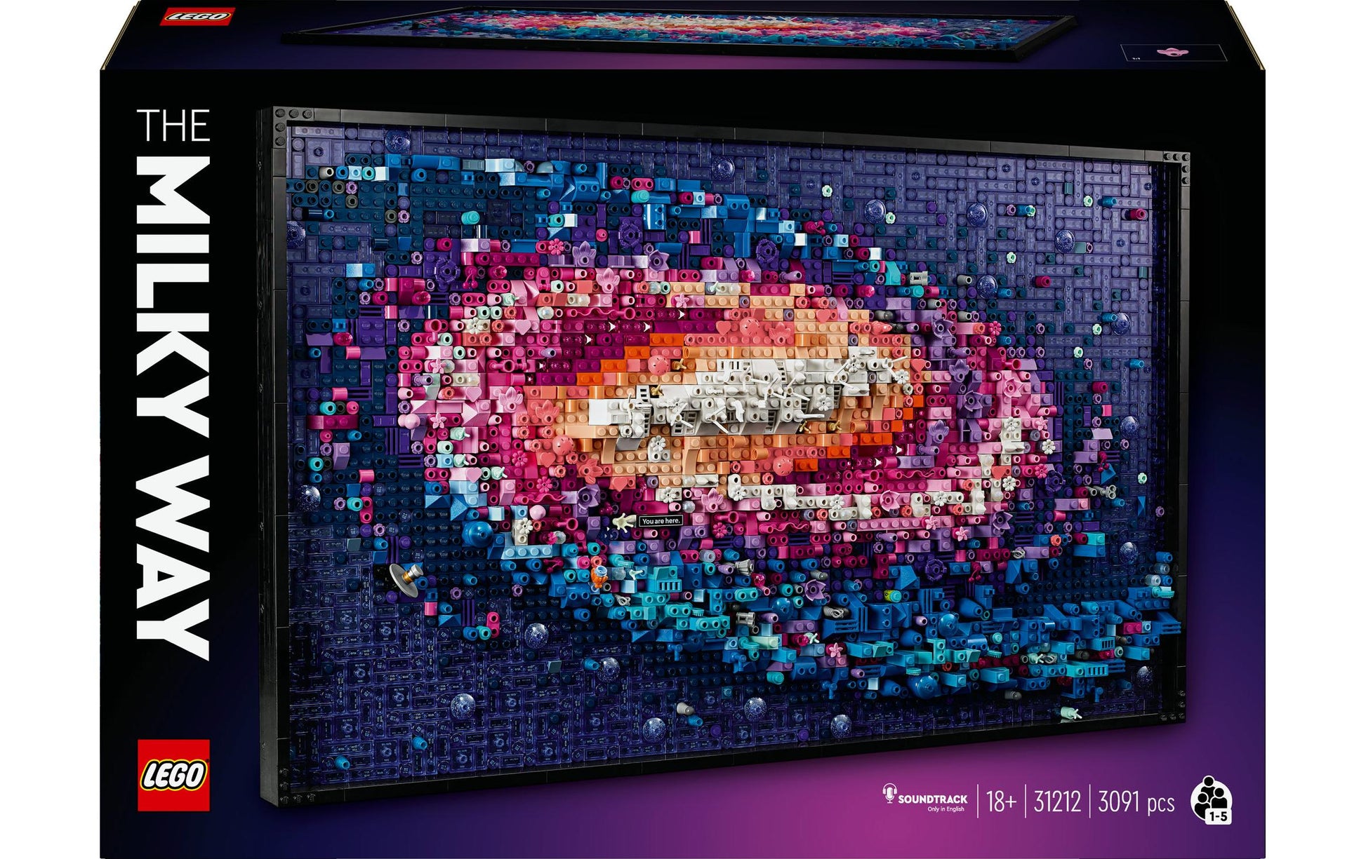 LEGO ART Puzzle Die Milchstrassen-Galaxie – 3091 Teile – 65 × 40 cm – ab 18 J.
