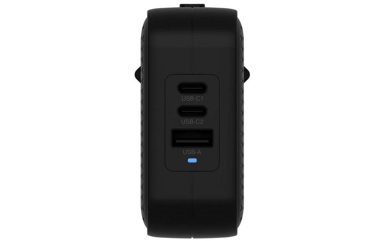 HYPER HJ1003BKWWGL USB-Ladegerät 70 W – USB-C×2, USB-A×1 – PD 3.0, GaN – für Laptop, Smartphone, Tablets
