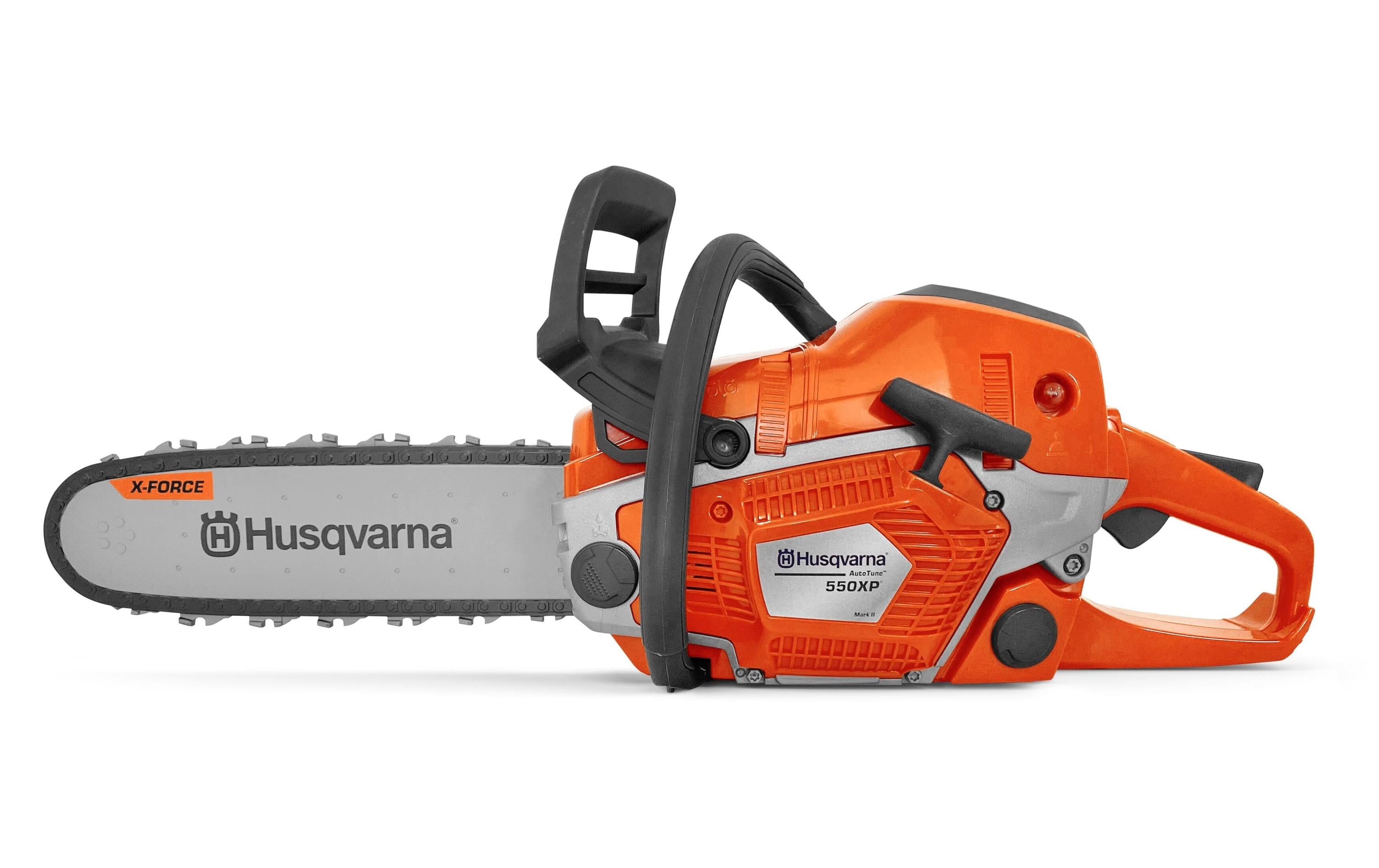 Husqvarna Spielzeugsäge 550XP – Handwerker – Geräuschefunktion, 3 × AA – ab 3 Jahren – orange