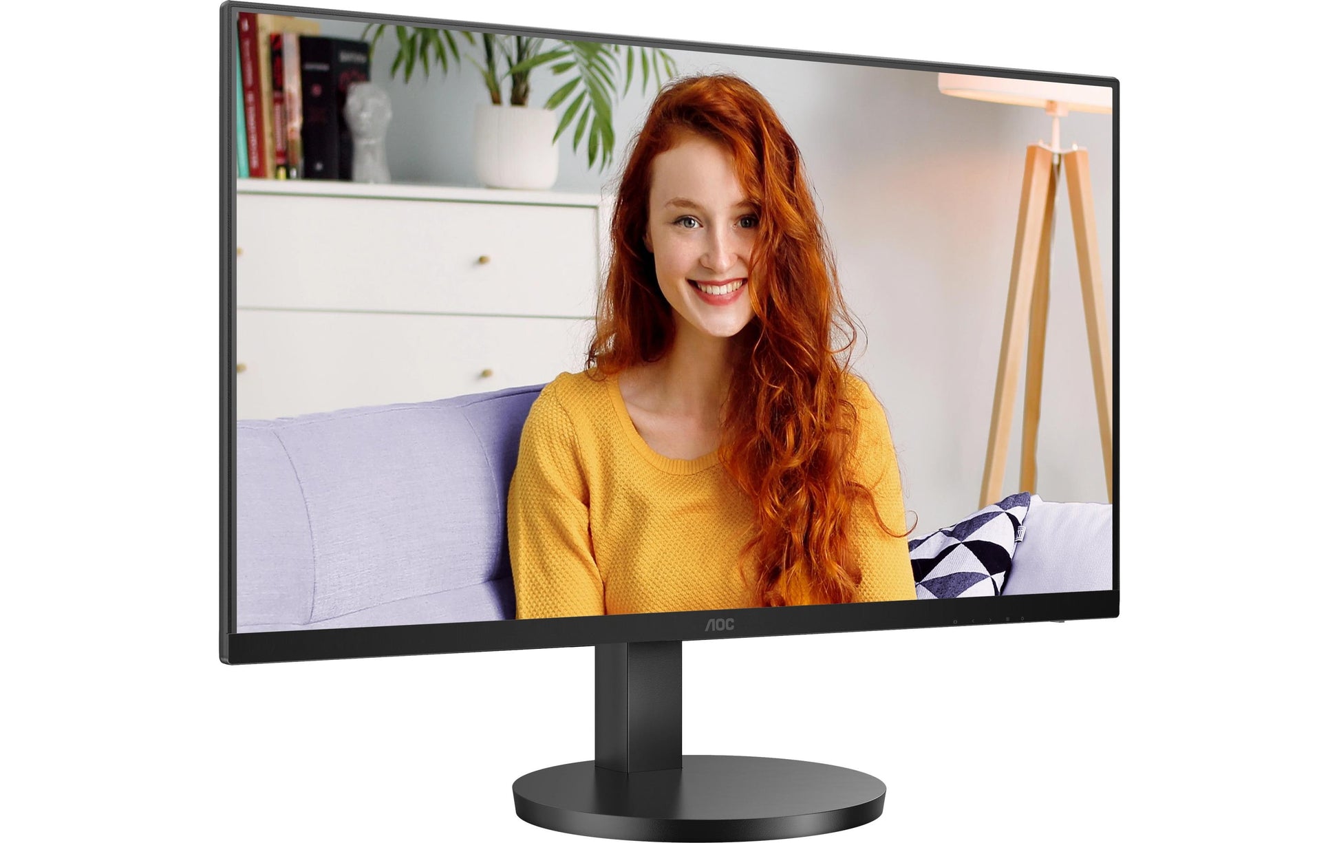 AOC U27B3CF – Monitor, 27", IPS, 60 Hz, 350 cd/m², USB-C, Lautsprecher, VESA 100 × 100, Schwarz