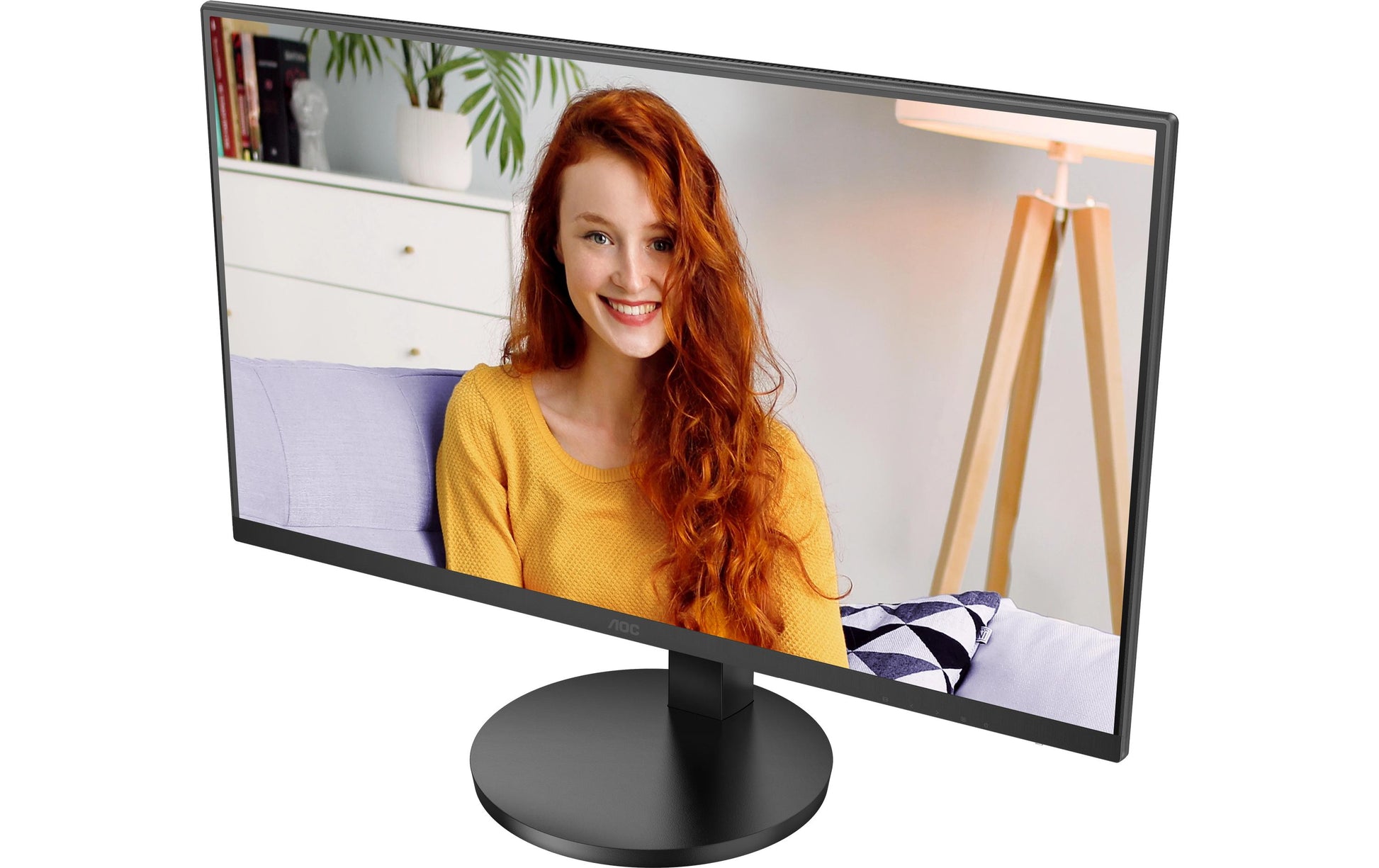 AOC U27B3CF – Monitor, 27", IPS, 60 Hz, 350 cd/m², USB-C, Lautsprecher, VESA 100 × 100, Schwarz