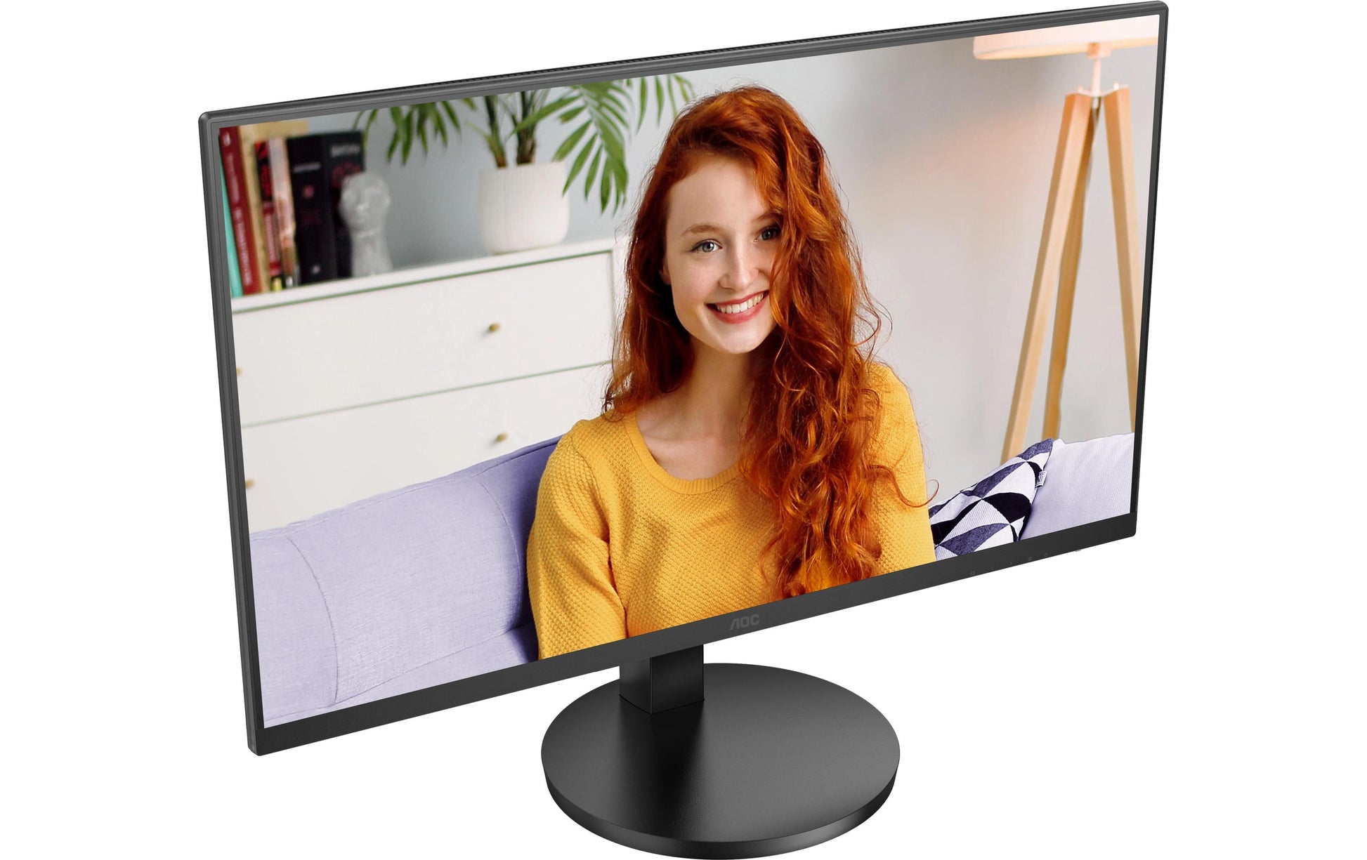 AOC U27B3CF – Monitor, 27", IPS, 60 Hz, 350 cd/m², USB-C, Lautsprecher, VESA 100 × 100, Schwarz
