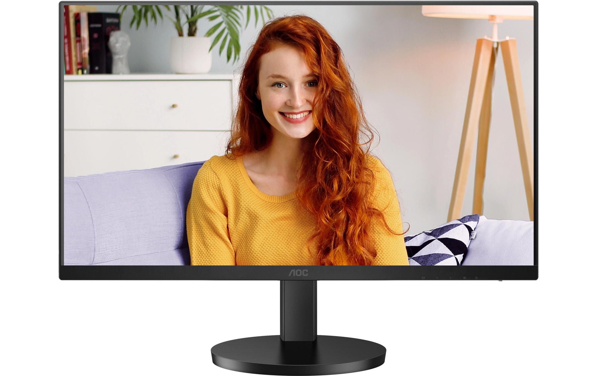 AOC U27B3CF – Monitor, 27", IPS, 60 Hz, 350 cd/m², USB-C, Lautsprecher, VESA 100 × 100, Schwarz