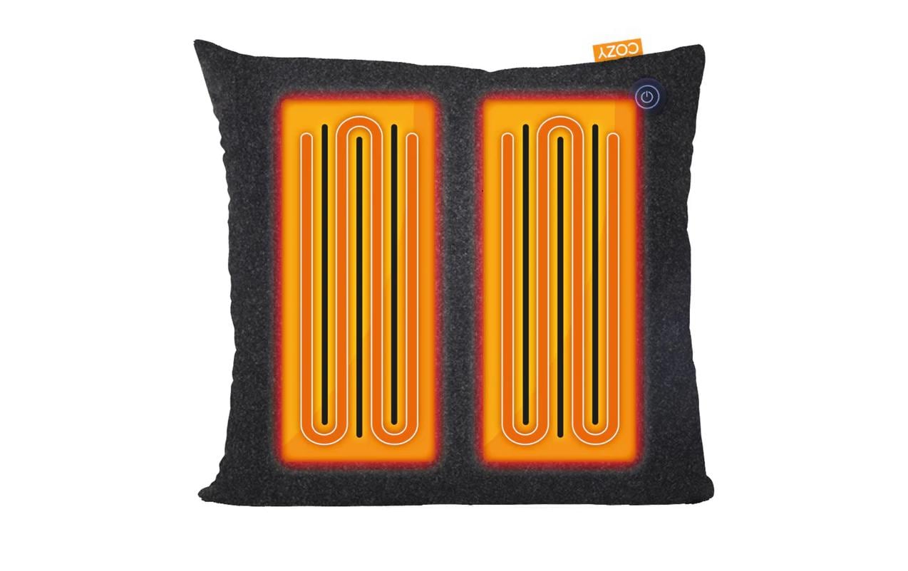 Bodi-Tek Heizkissen Una – mit Powerbank 10'000 mAh, 3 Heizstufen – 45 × 45 cm – Orange
