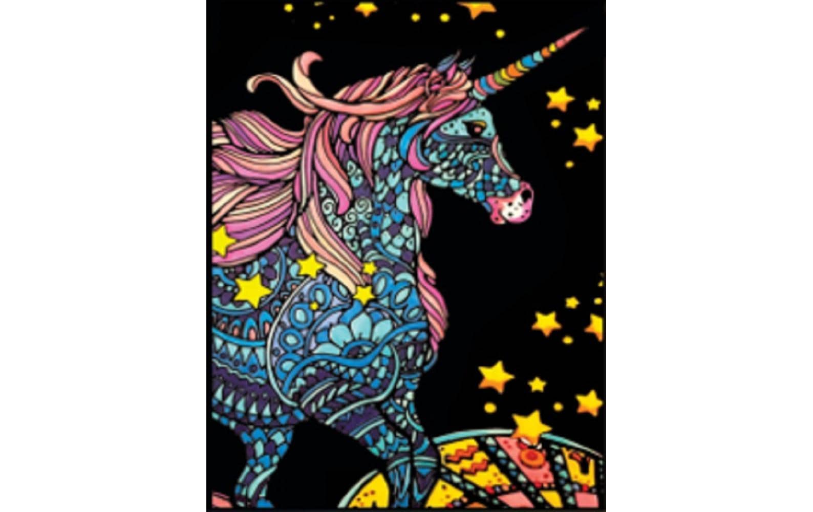 Tataruga Samtbild zum Ausmalen, Einhorn, A4