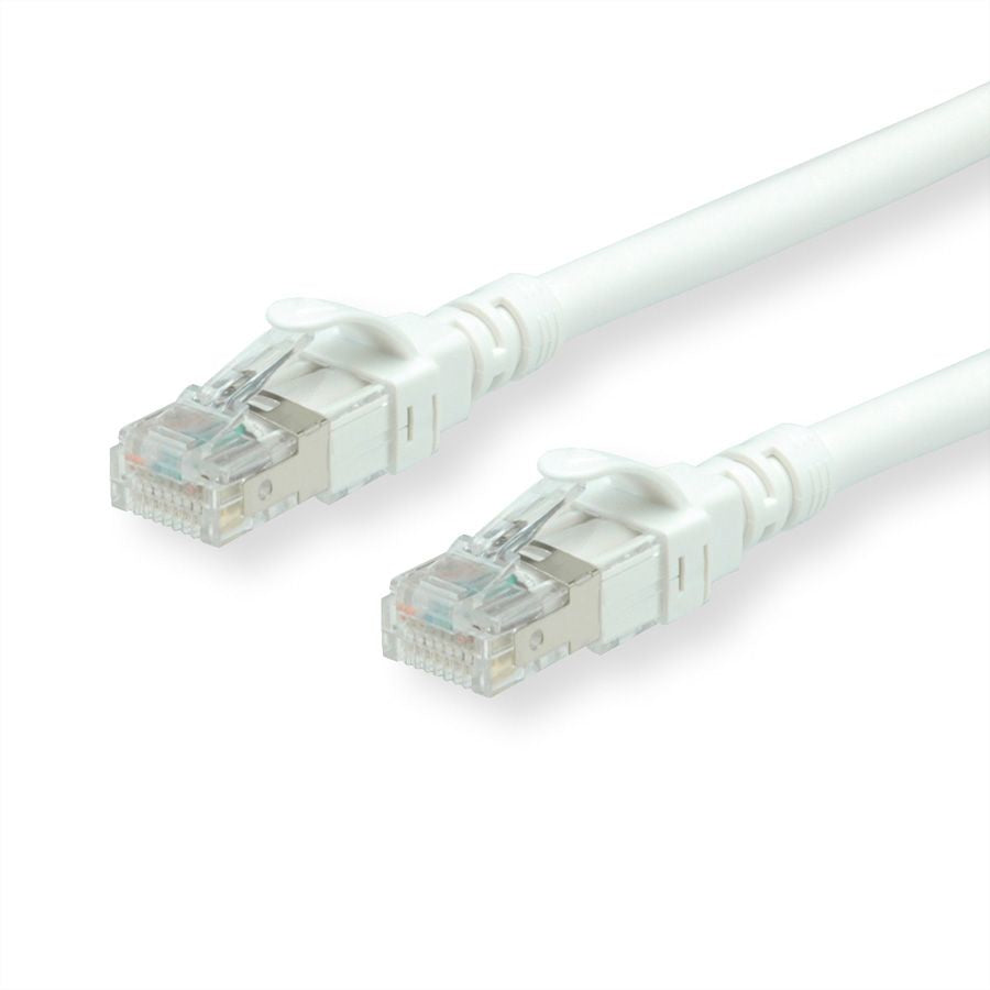 ROLINE 21.15.286 Patchkabel – Cat6a S/FTP, 2 m, Weiss, LSZH, RJ‑45