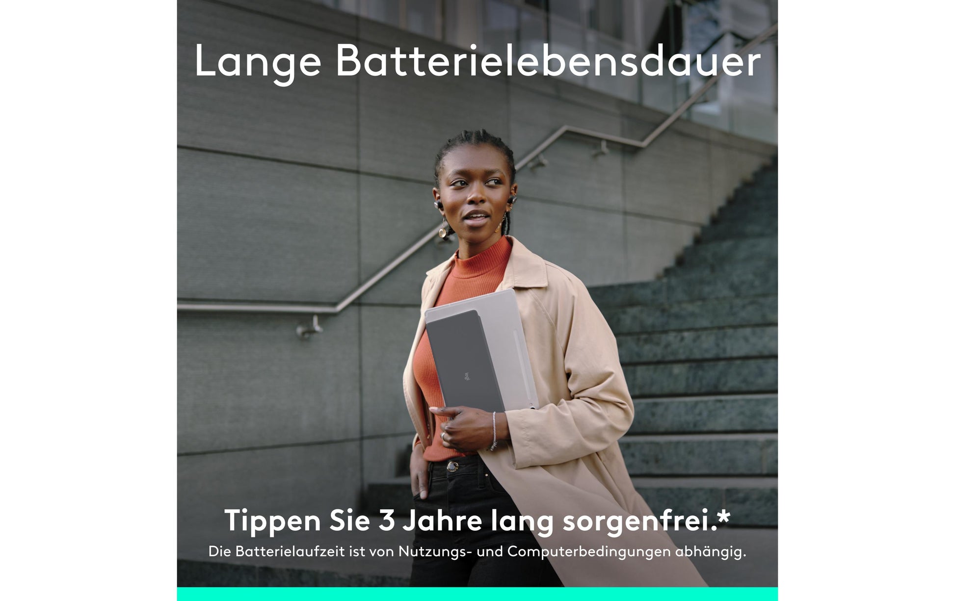 Logitech KEYS-TO-GO 2 – Tastatur, kabellos (Bluetooth), CH-Layout (DE-CH), Graphit