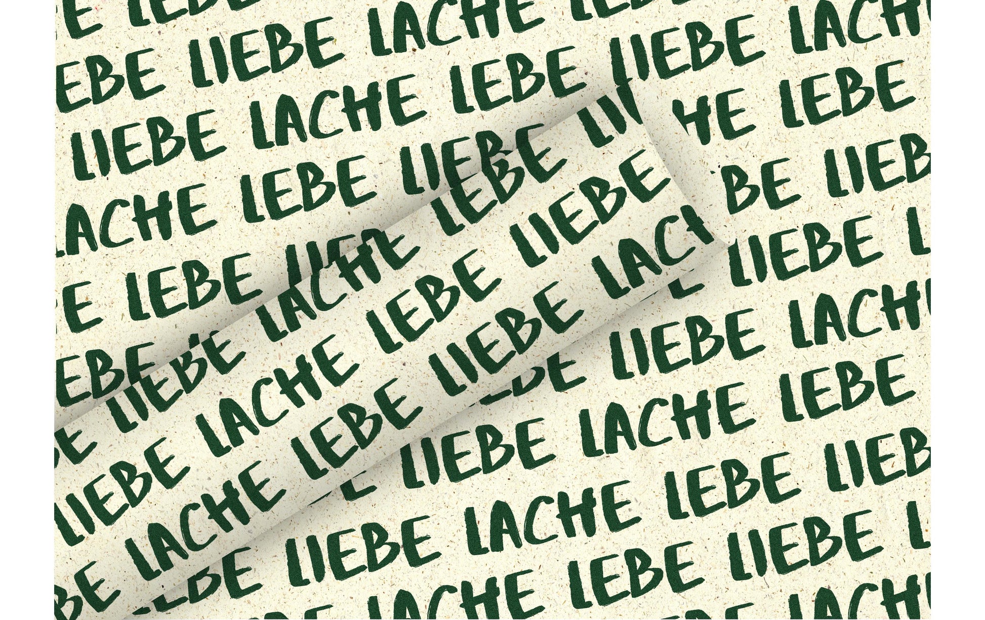 Braun + Company Geschenkpapier Everyday By Nature – Lebe, Liebe – Graspapier – 700 × 1500 mm – 1 Rolle