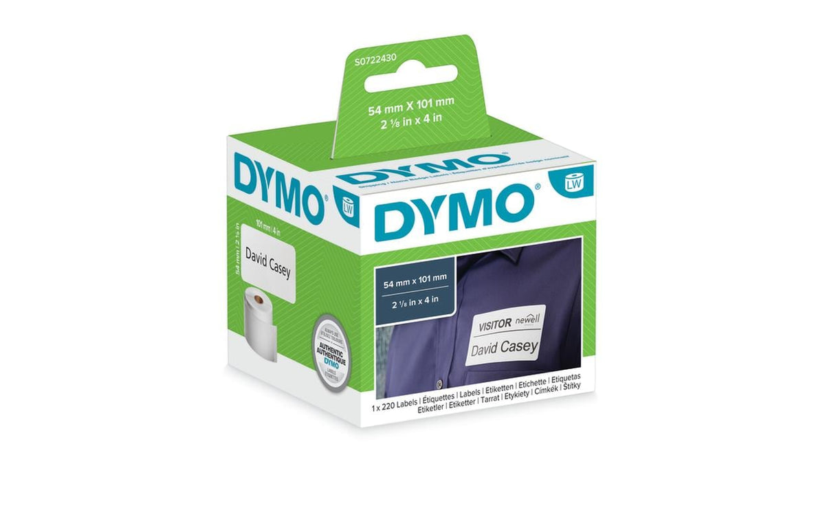 DYMO Versand-Etiketten, 101 mm × 54 mm, permanent klebend, für LabelWriter, 220 Stück