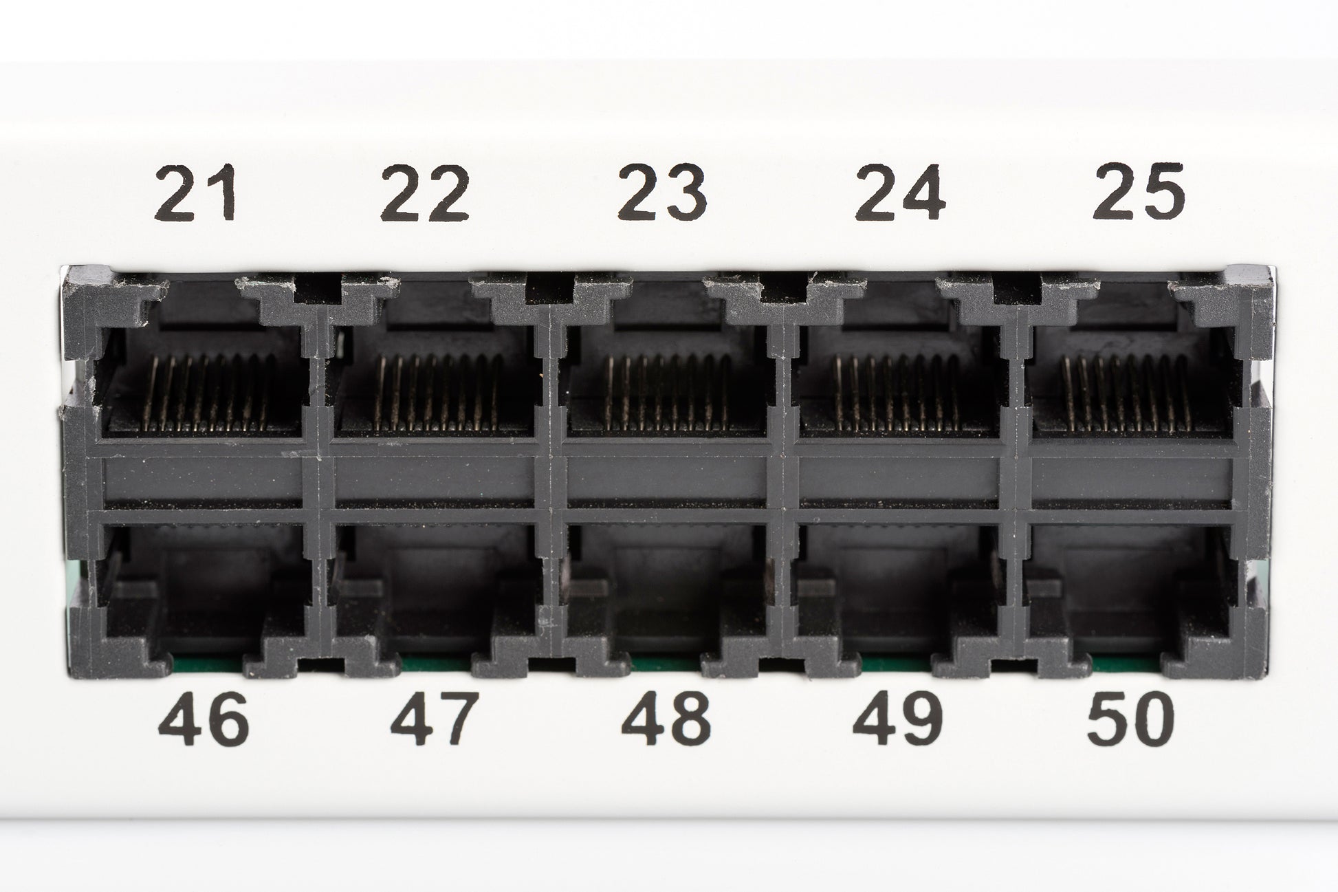 Digitus CAT 3 ISDN – Patchpanel – 50× RJ‑45 Cat3, 1U, Grau