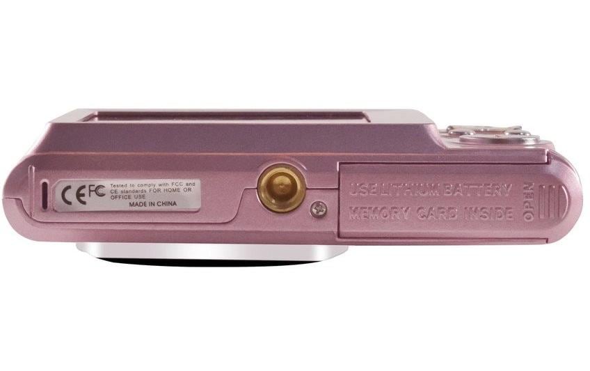 AgfaPhoto Compact Cam DC5200 – Kompaktkamera, 21 MP, 720p, 8× optischer Zoom, Pink