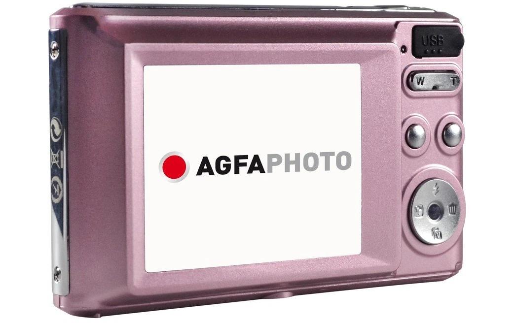 AgfaPhoto Compact Cam DC5200 – Kompaktkamera, 21 MP, 720p, 8× optischer Zoom, Pink