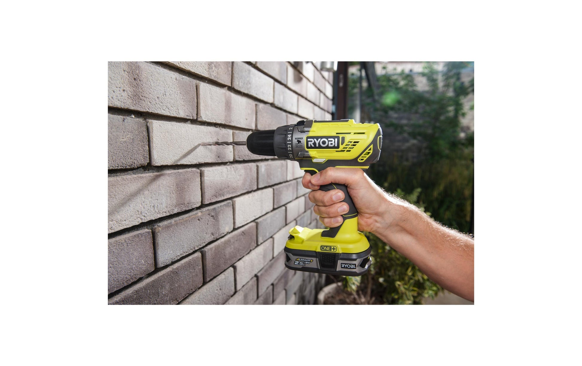 Ryobi Akku-Schlagbohrschrauber R18PD3-0 – 18 V (ONE+) – Schnellspannbohrfutter – 50 Nm – Solo