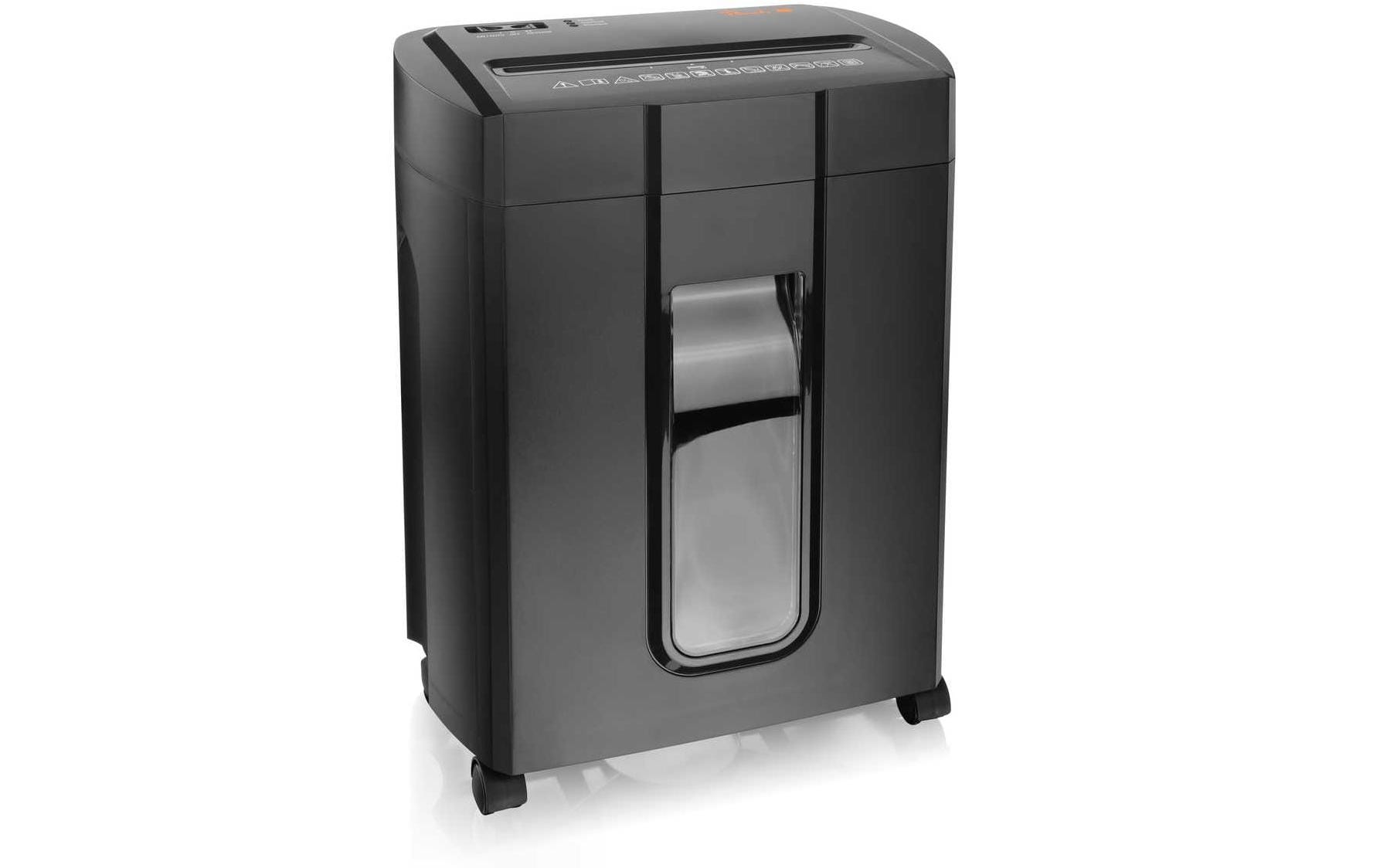 Peach bürogeräte Peach PS500-70OP – Aktenvernichter, DIN P-4, Streifenschnitt 4 × 38 mm, 14 Blatt, 18 l, mit Autofeed