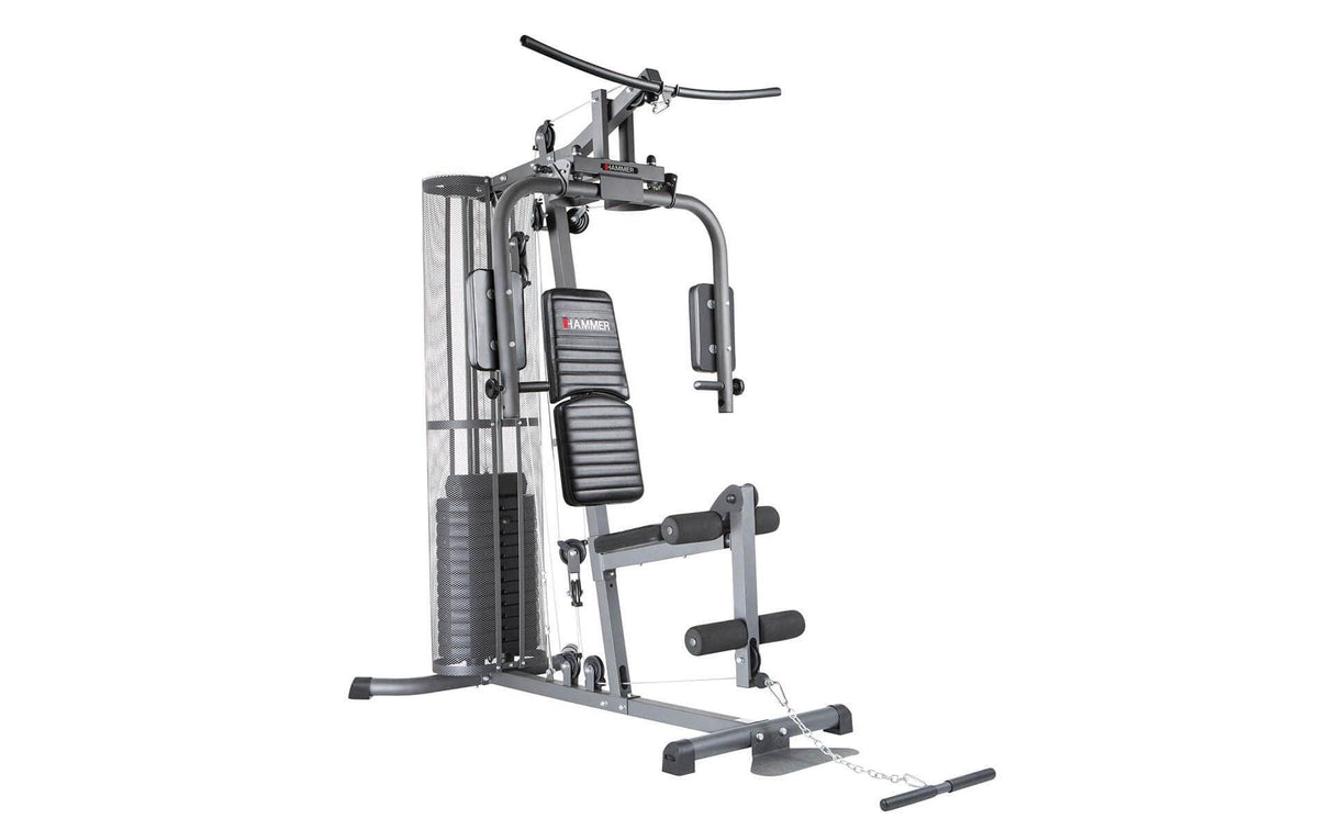 HAMMER Ultra – Kraftstation, 130 kg, 60 kg Gewichteblock – Schwarz