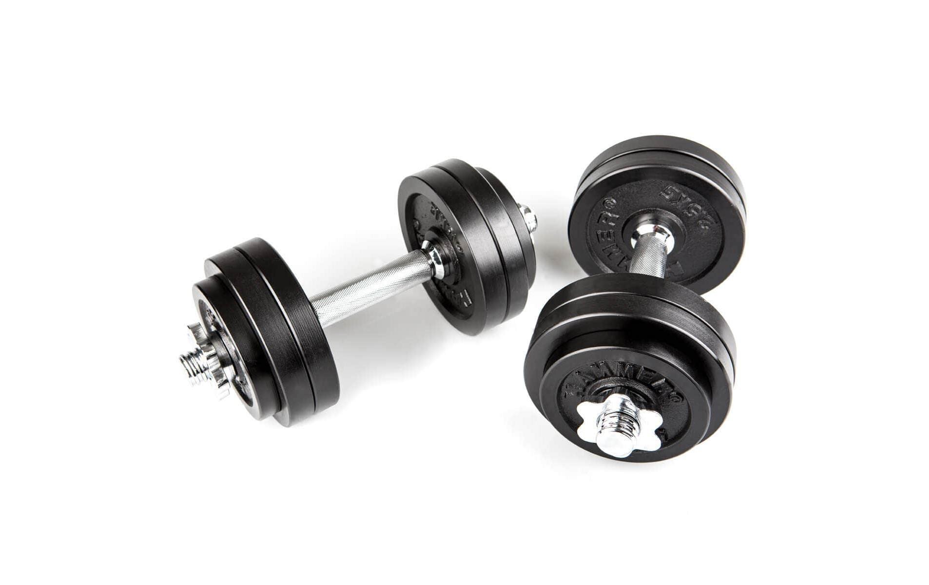 Hammer Kurzhantel-Set, 15 kg pro Hantel, Eisen – 2er-Set