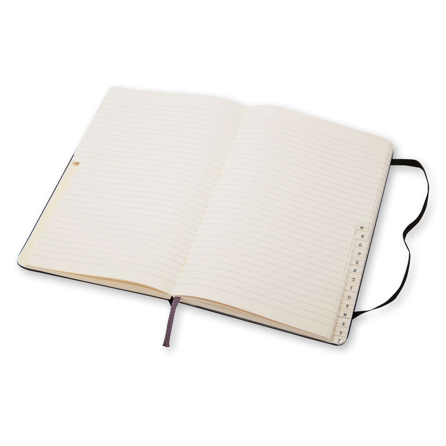 Moleskine Klassisches Adressbuch – A5 – liniert – Hardcover, Gummiband, Innentasche – schwarz