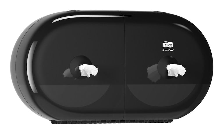 Tork SmartOne – Toilettenpapierspender – Kunststoff, schwarz, für Tork T9, 15,6 × 39,8 × 22,1 cm