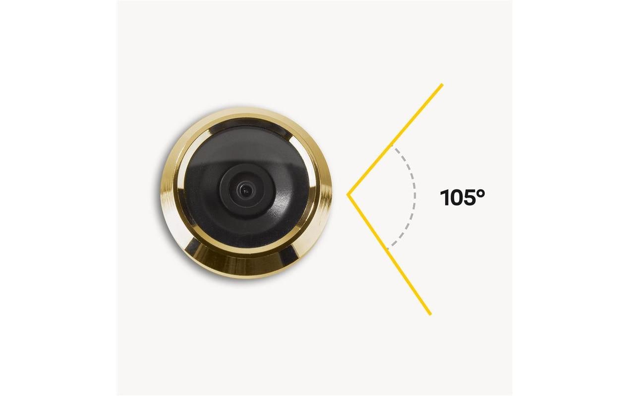 Yale Digitaler Türspion – Türe, Batteriebetrieb, Messing, 128×15×68 mm
