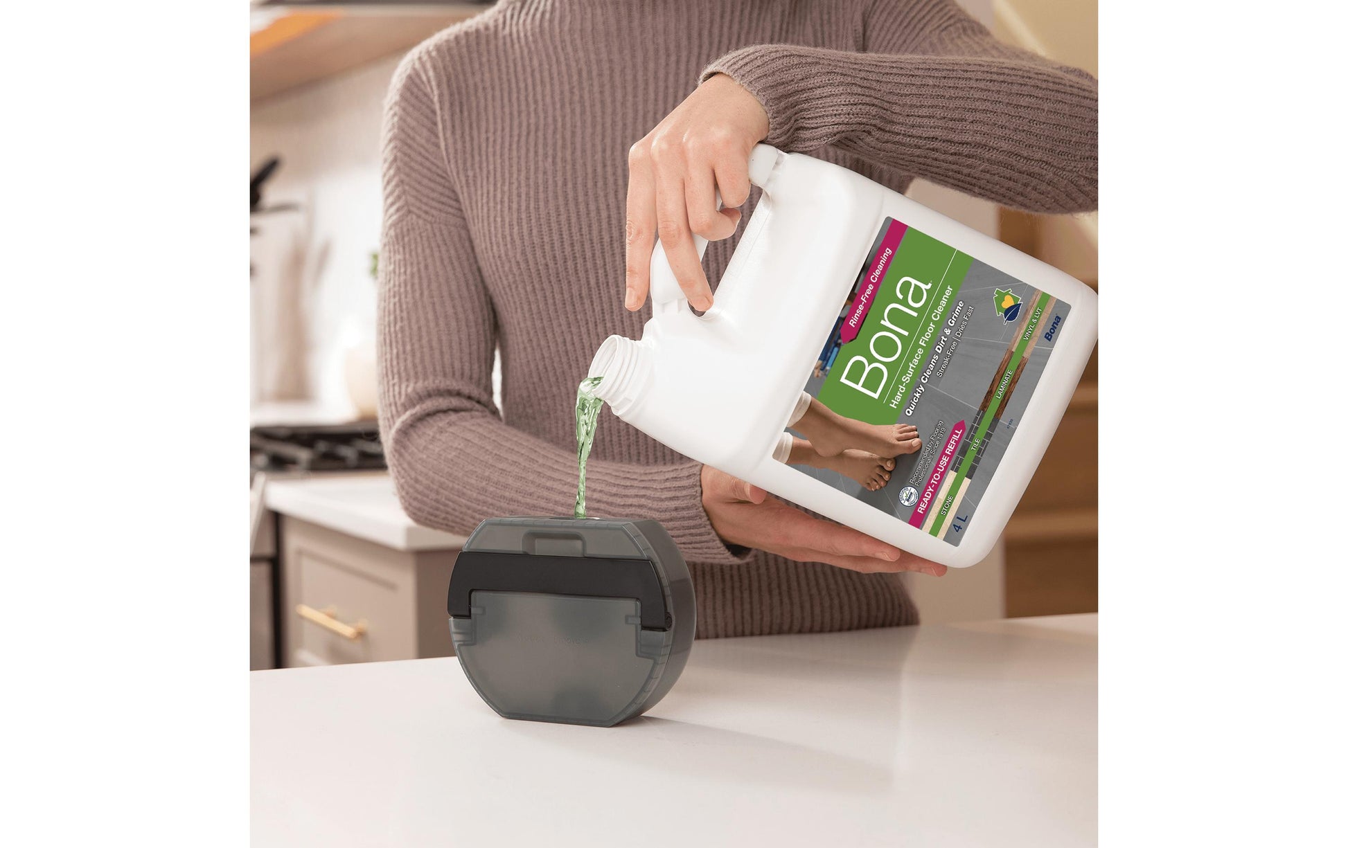 Bona WM740215025 Bodenreiniger für Hartböden, für iRobot Sauger – Flüssigkeit, Kanister – 2,5 l