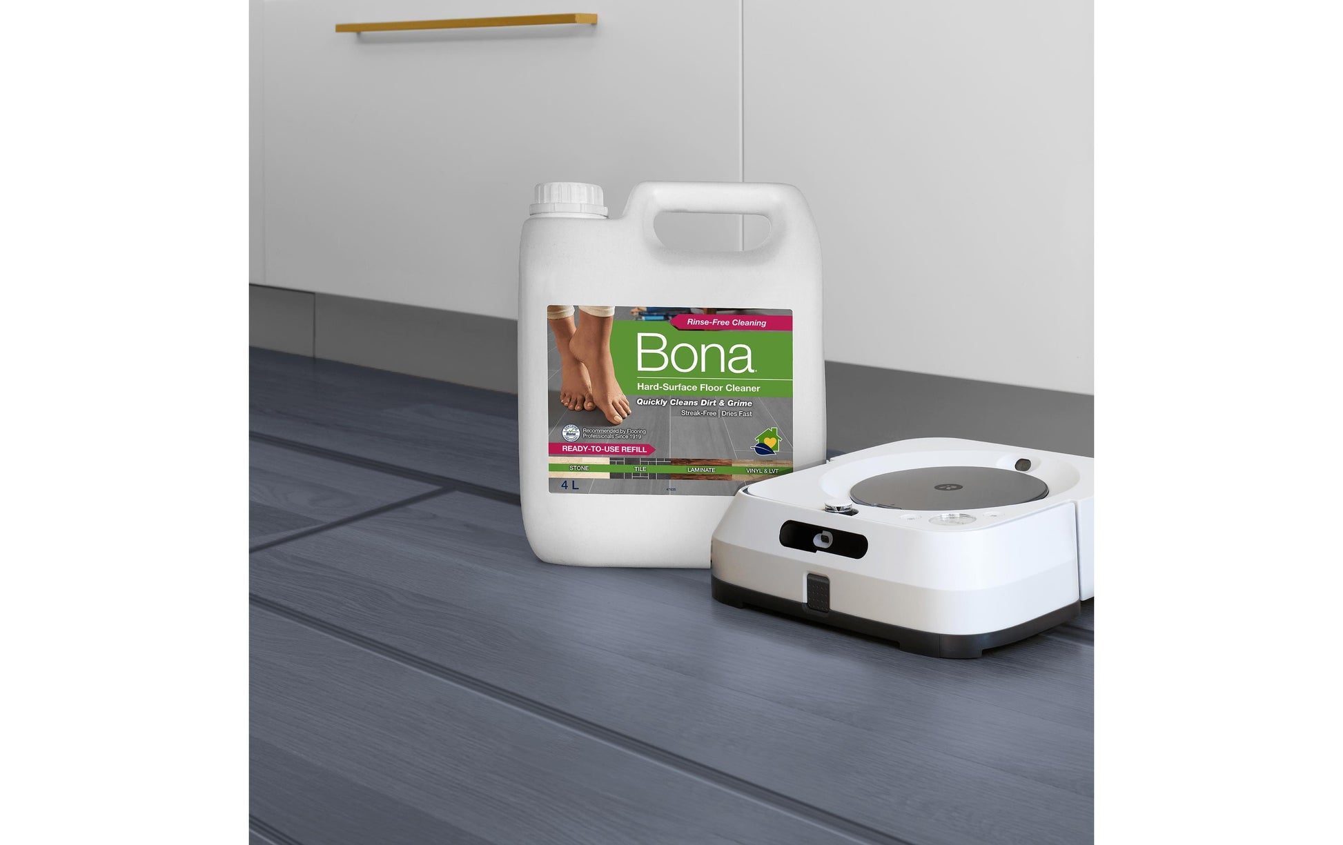 Bona WM740215025 Bodenreiniger für Hartböden, für iRobot Sauger – Flüssigkeit, Kanister – 2,5 l