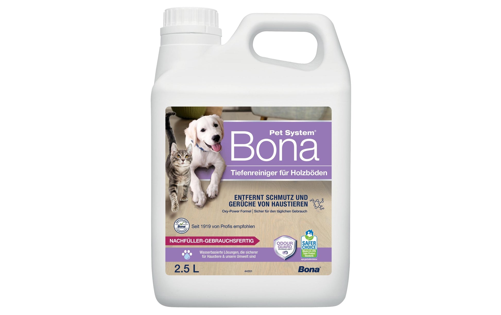 Bona Bodenreiniger Nachfüllpack Tiefenreiniger für Holz – 2,5 l