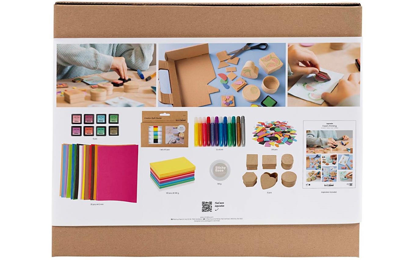 Creativ Company Bastelset Linoldruck – Papier, Mehrfarbig – ab 7 Jahren