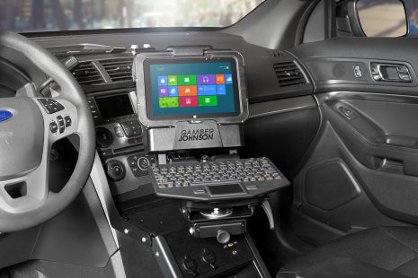 Gamber-Johnson Fahrzeug-Dock für Getac ET50/ET55 8" – VESA 75×75 – Schwarz