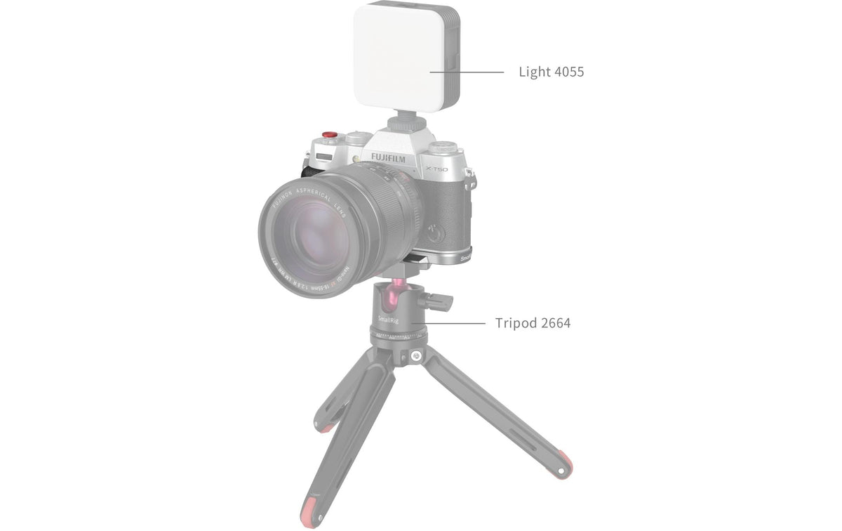 SmallRig L-Form Griff – für FUJIFILM X-T50 – Silber