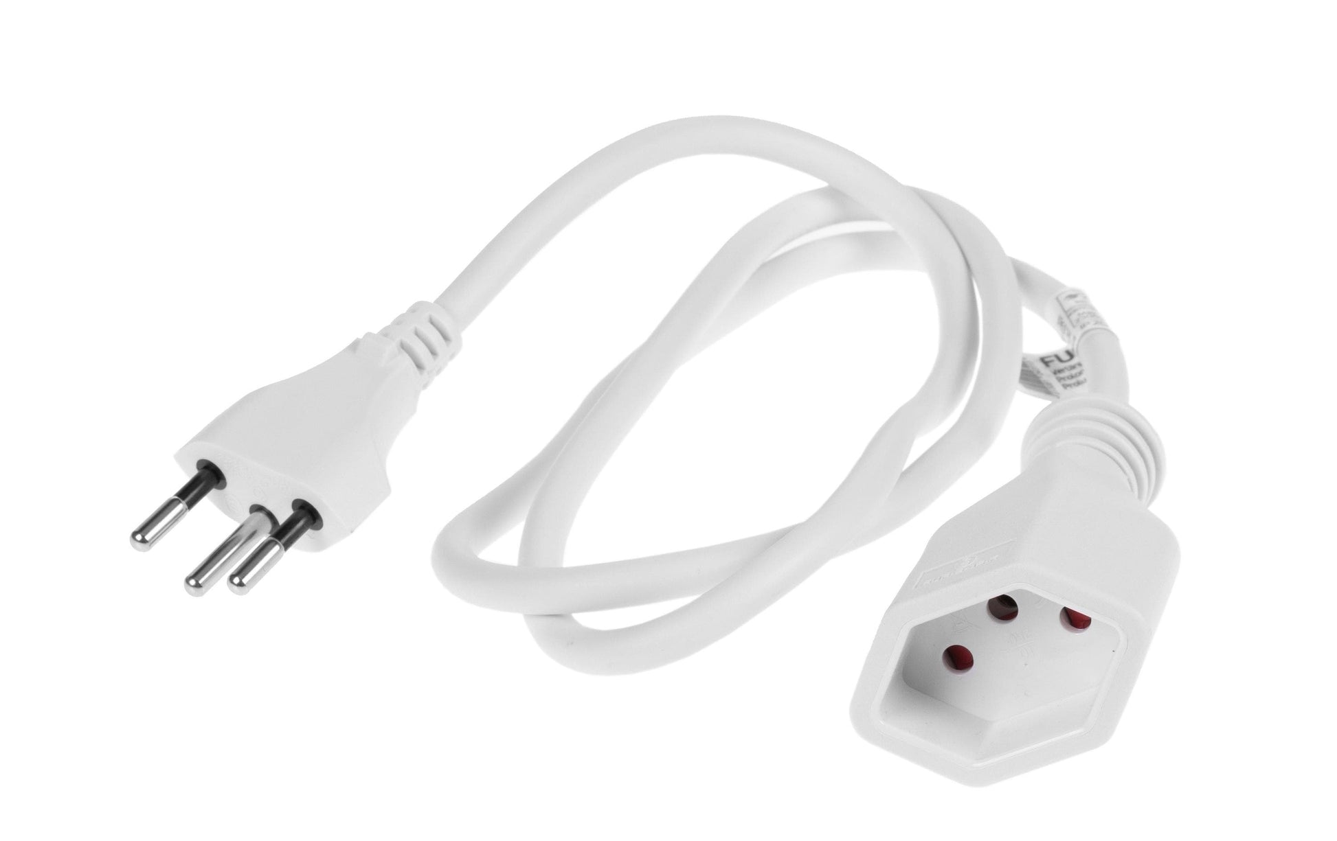 Furber. Furber Verlängerungskabel – T12–T13, 0,5 m, 3×1 mm², weiss