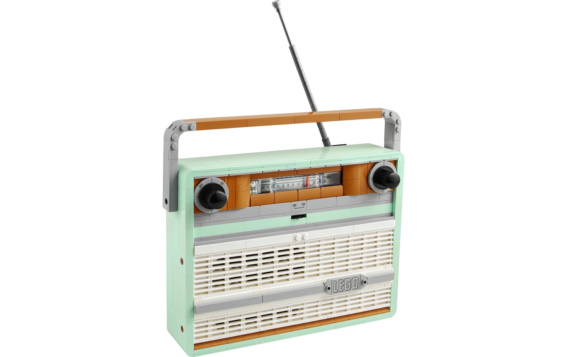 LEGO Retro-Kofferradio 3D-Puzzle – Icons – 906 Teile – 23 × 32 × 7 cm – ab 18 J.