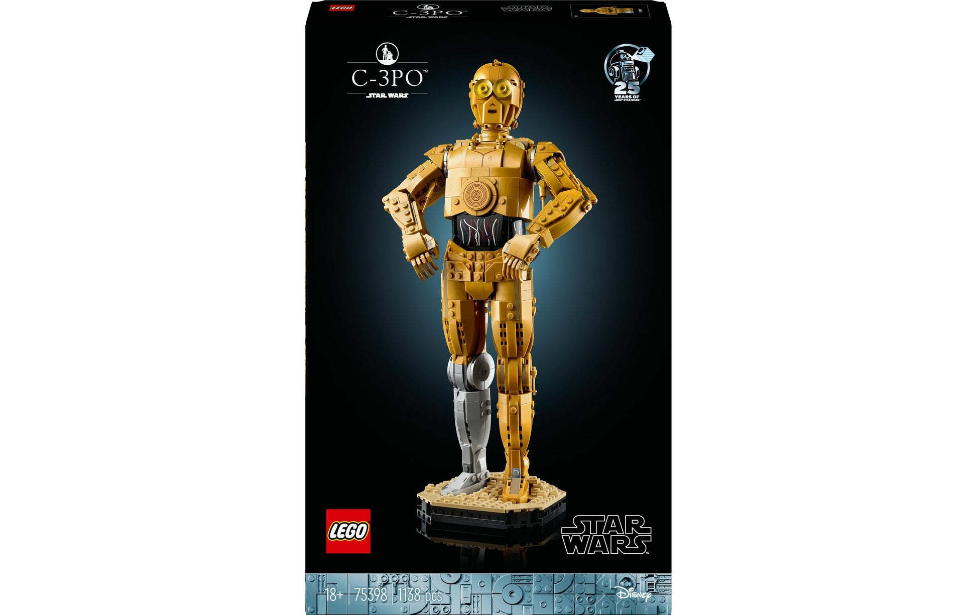 LEGO 3D Puzzle C-3PO – Star Wars – 1138 Teile – 38 cm – ab 18 Jahren