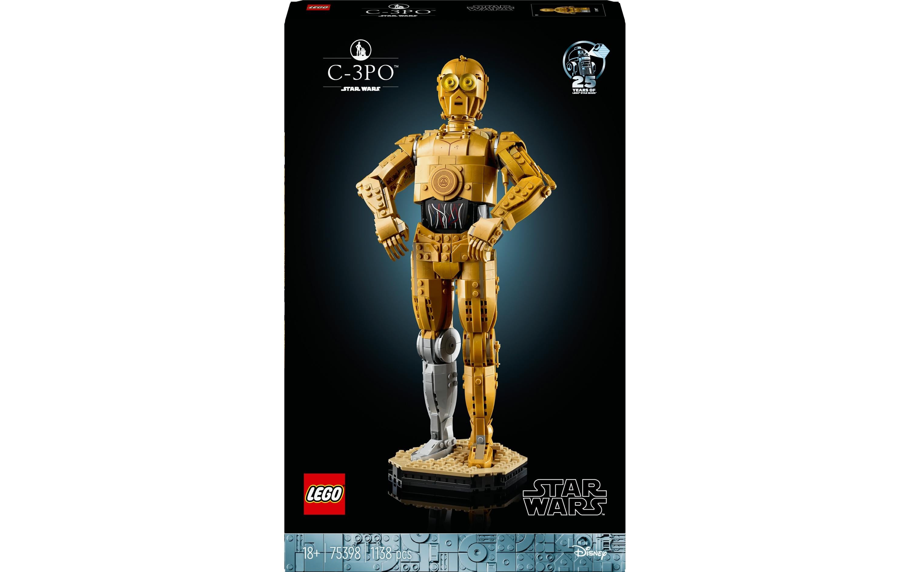 LEGO 3D Puzzle C-3PO – Star Wars – 1138 Teile – 38 cm – ab 18 Jahren