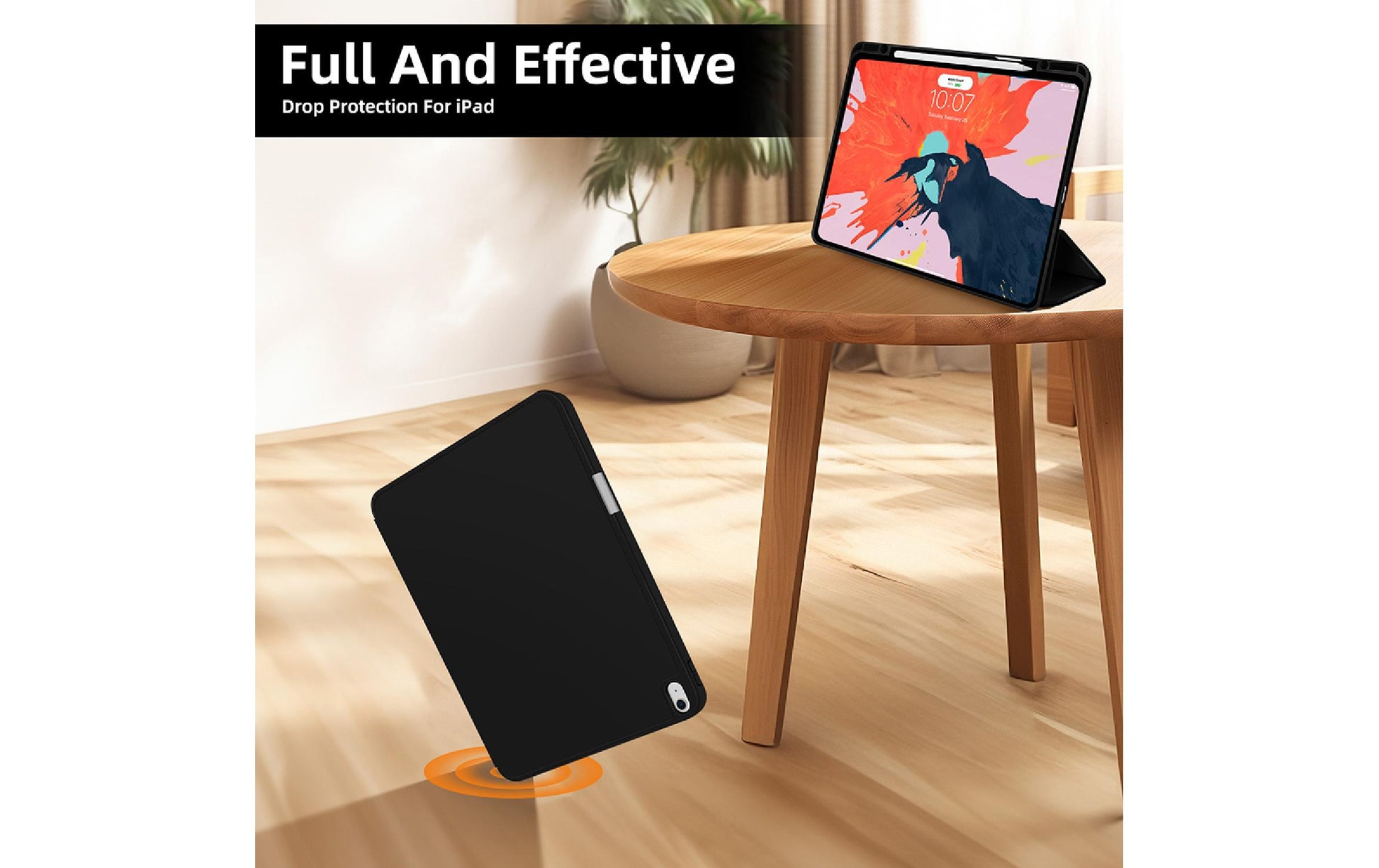4smarts Tablet-Hülle für iPad Air 13" (M2, 2024) – Schwarz