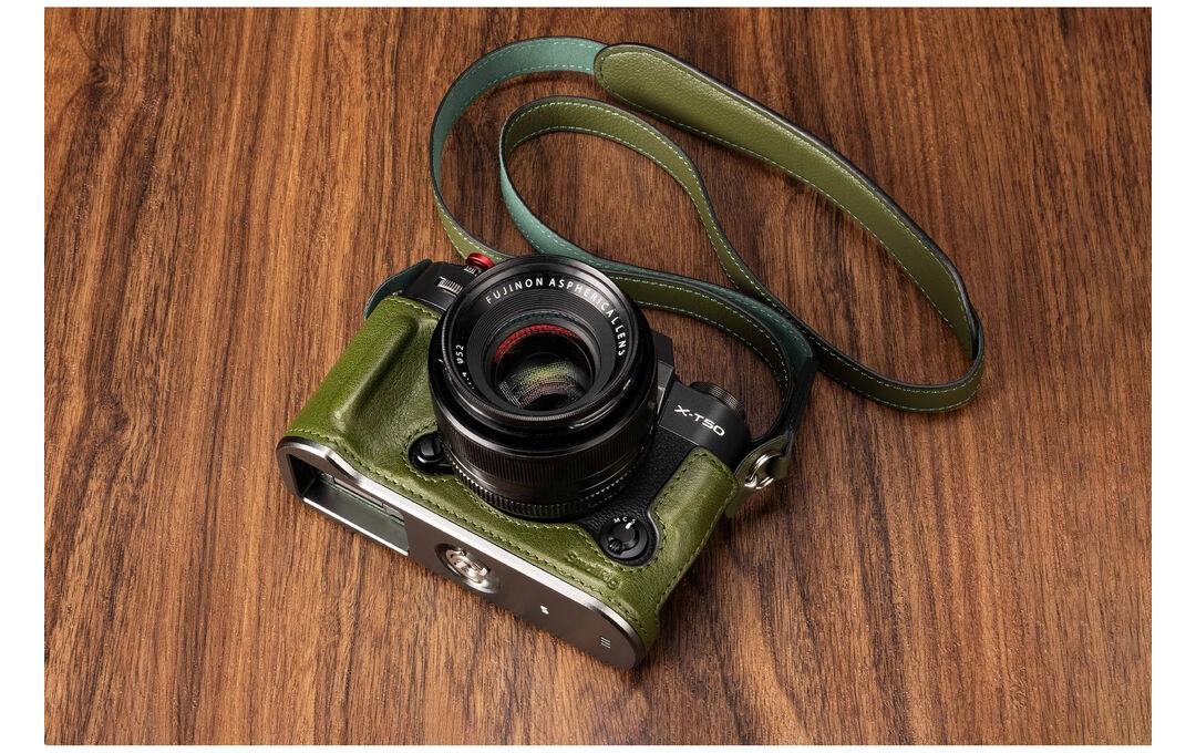 SmallRig 4711 Kamerahülle – Echtes Leder/PU – für FUJIFILM X-T50 – Grün