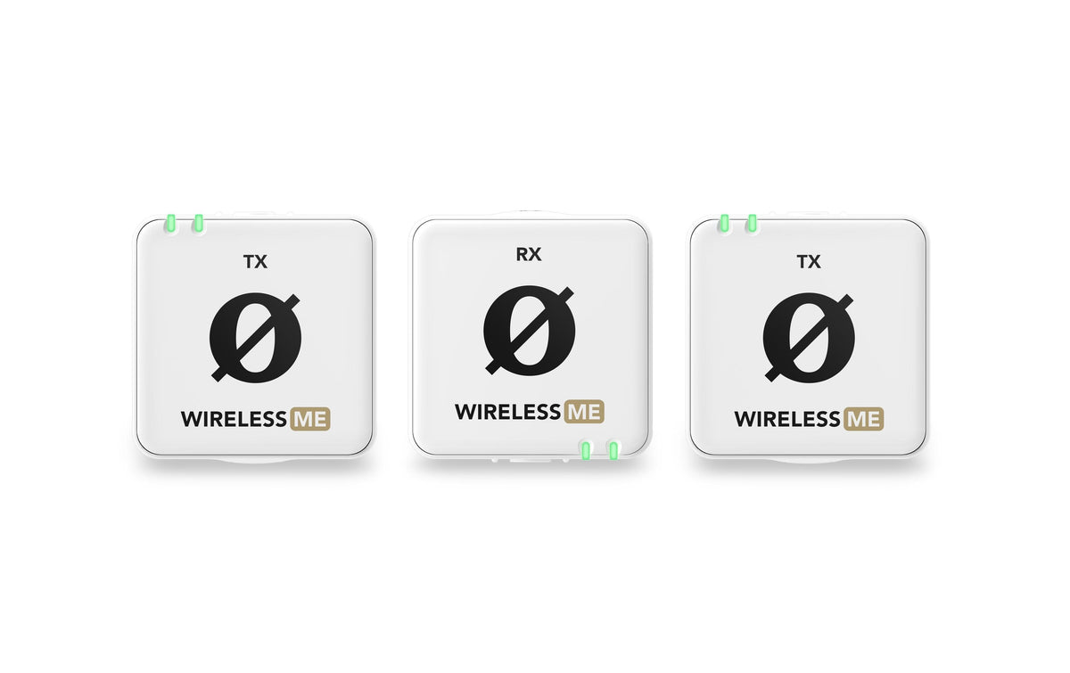 RØDE Wireless ME Dual Lavaliermikrofon – USB-C/3,5-mm-Klinke, Kabellos, 20–20'000 Hz, Weiss
