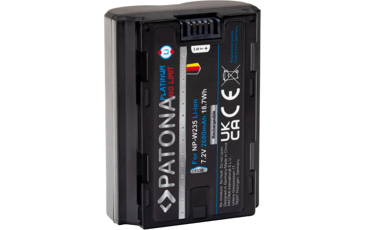 PATONA Platinum NP-W235 Akku – 7,2 V, 2600 mAh – für Fujifilm X-T4 und andere