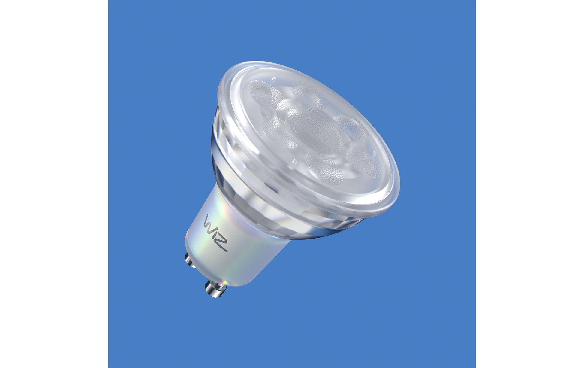 WiZ Smart-Leuchtmittel GU10 – Einstellbares Weiss 2200–6500 K, 345 lm, 4,7 W, WLAN/Bluetooth, Matter – für WiZ