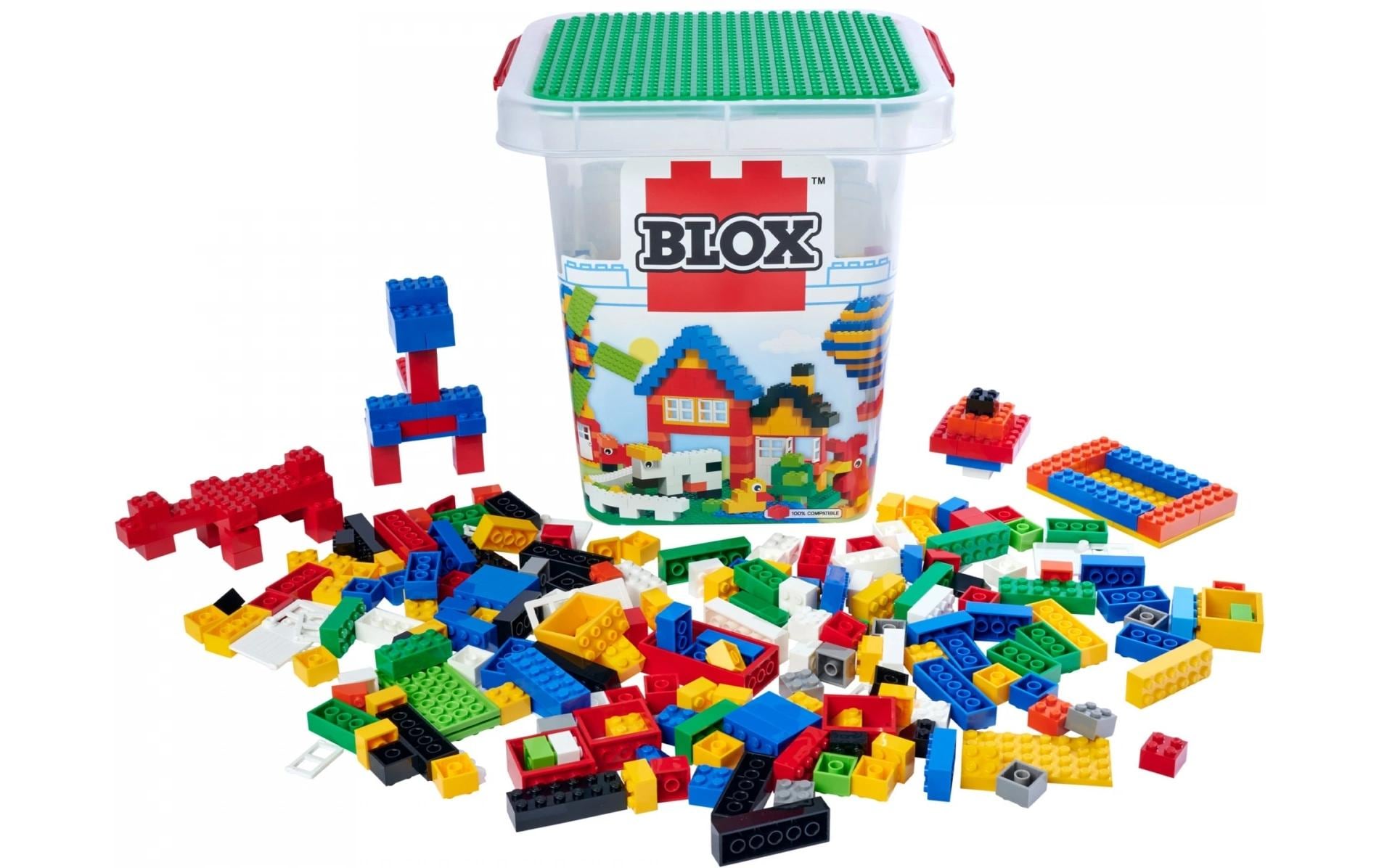 Simba Toys BLOX Eimer Einzelbausteine – 500-teilig – ab 4 Jahren – Kunststoff – mehrfarbig