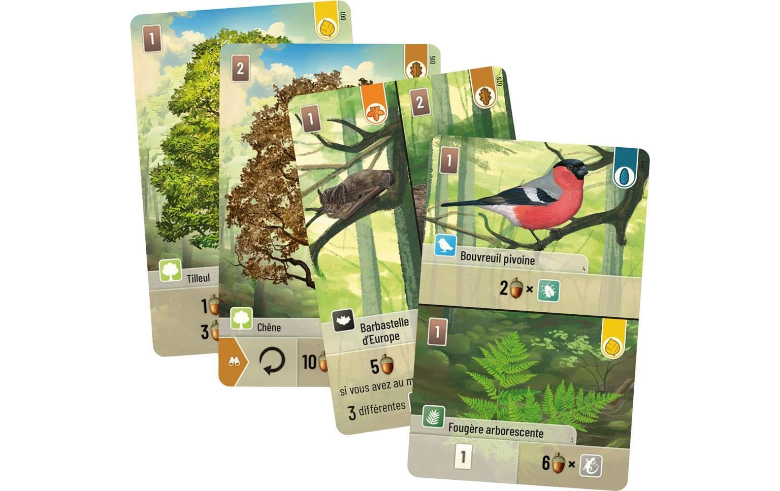 Lookout Spiele Gemischter Wald – Brettspiel, 2–5 Spieler, ab 10 Jahren, 40 Min., FR