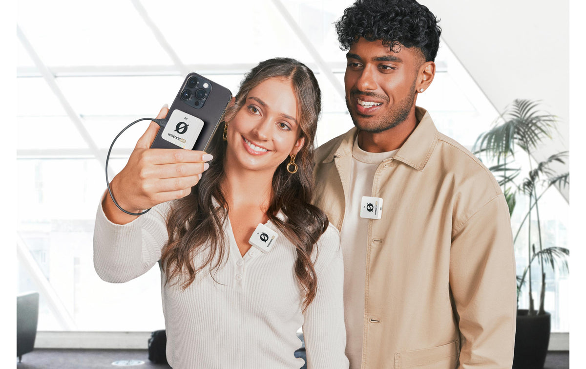 RØDE Wireless ME Dual Lavaliermikrofon – USB-C/3,5-mm-Klinke, Kabellos, 20–20'000 Hz, Weiss