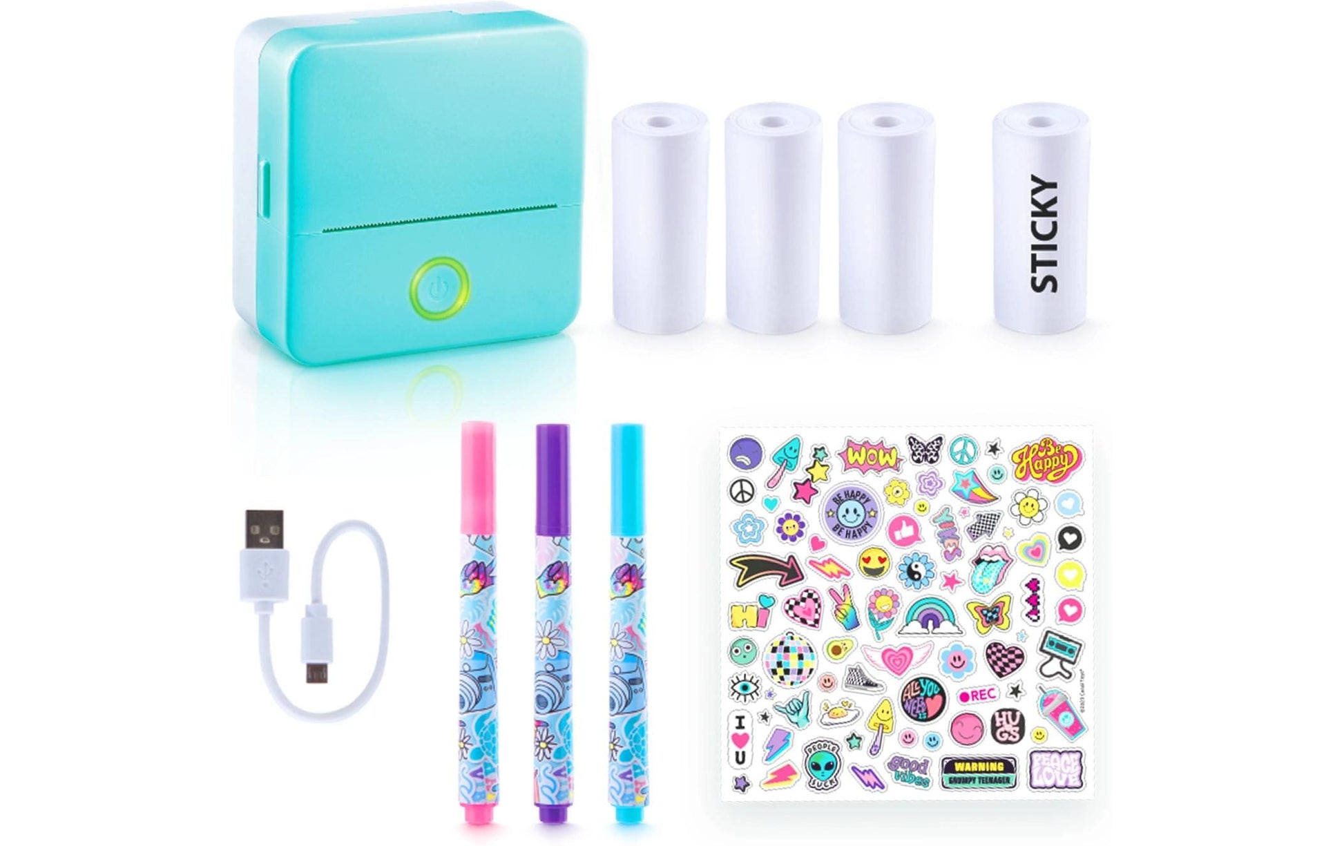 Canal Toys Instant Pocket Printer – Drucker (Spielzeug) – 20 × 18 × 6 cm – ab 8 J. – hellblau