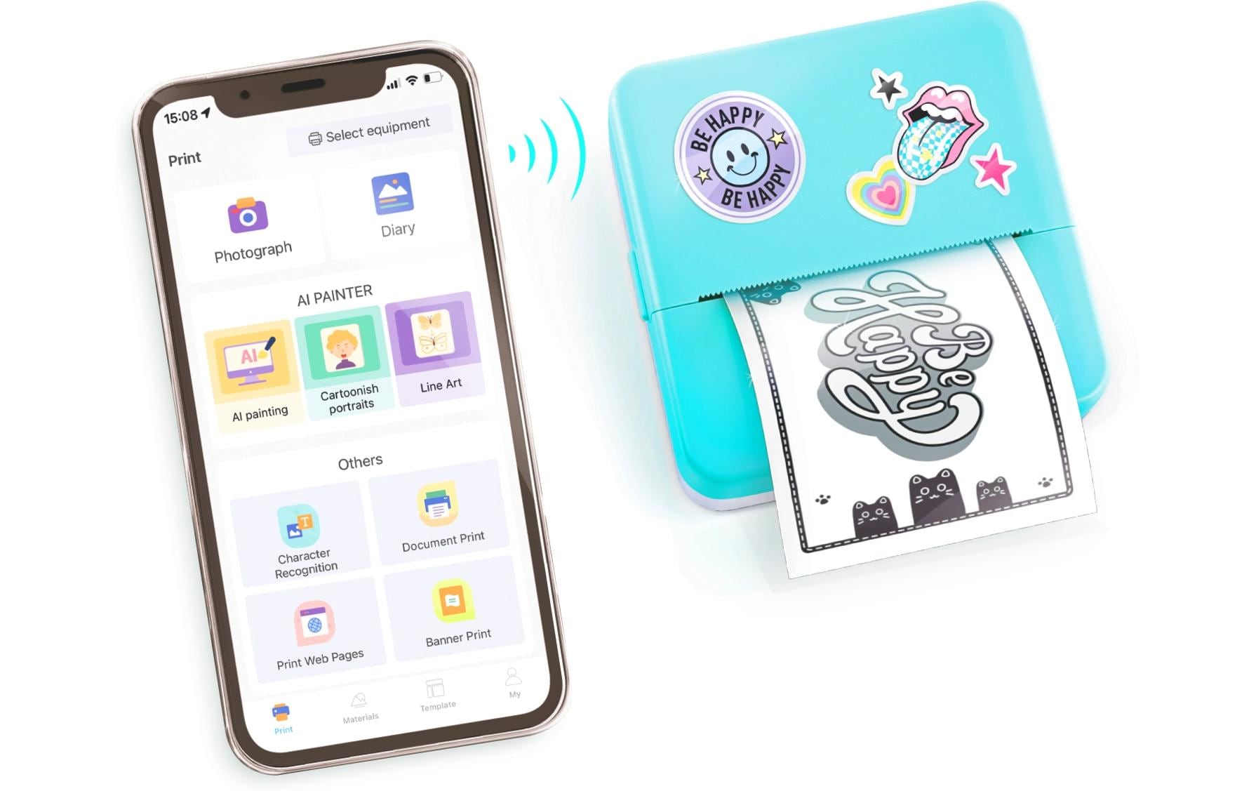 Canal Toys Instant Pocket Printer – Drucker (Spielzeug) – 20 × 18 × 6 cm – ab 8 J. – hellblau