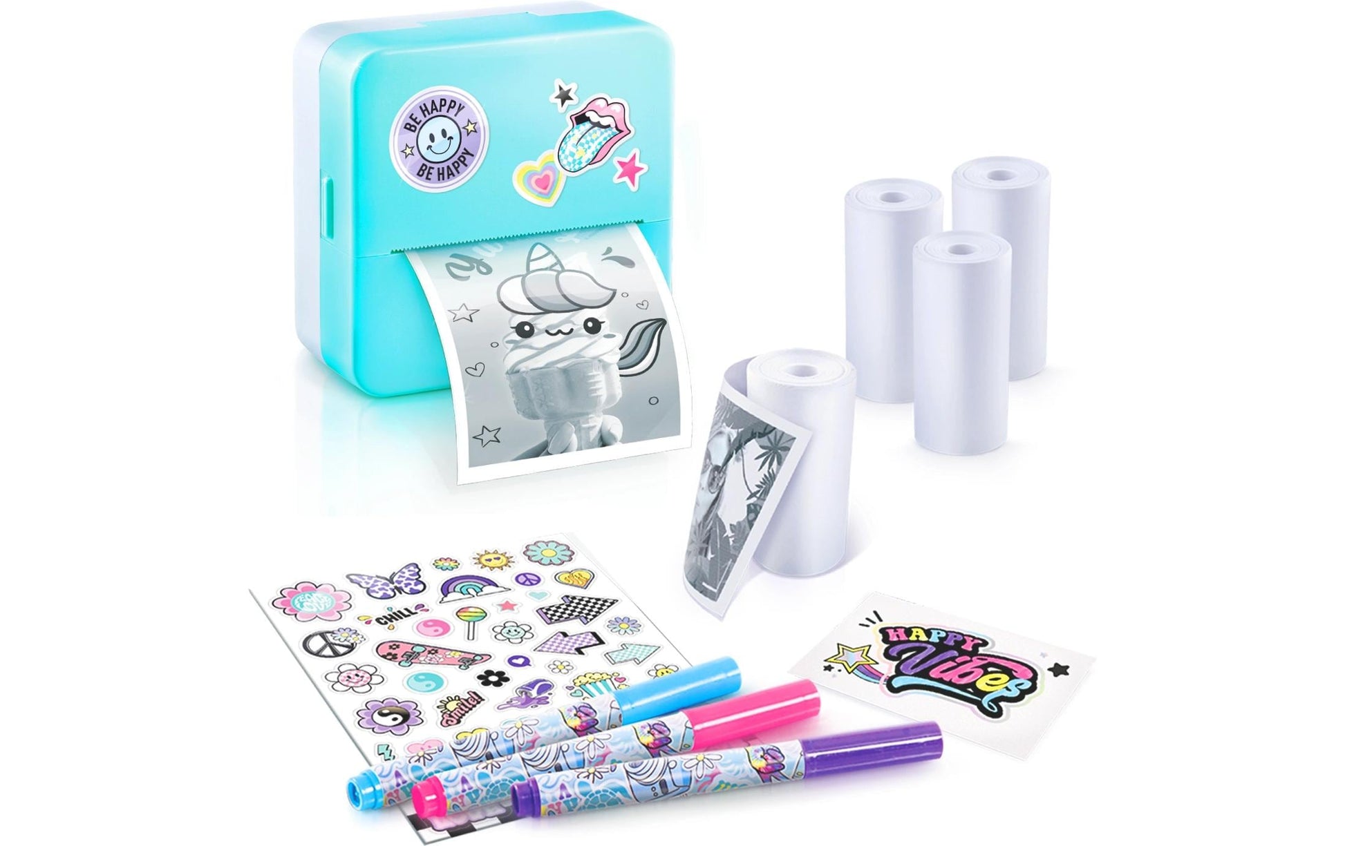 Canal Toys Instant Pocket Printer – Drucker (Spielzeug) – 20 × 18 × 6 cm – ab 8 J. – hellblau