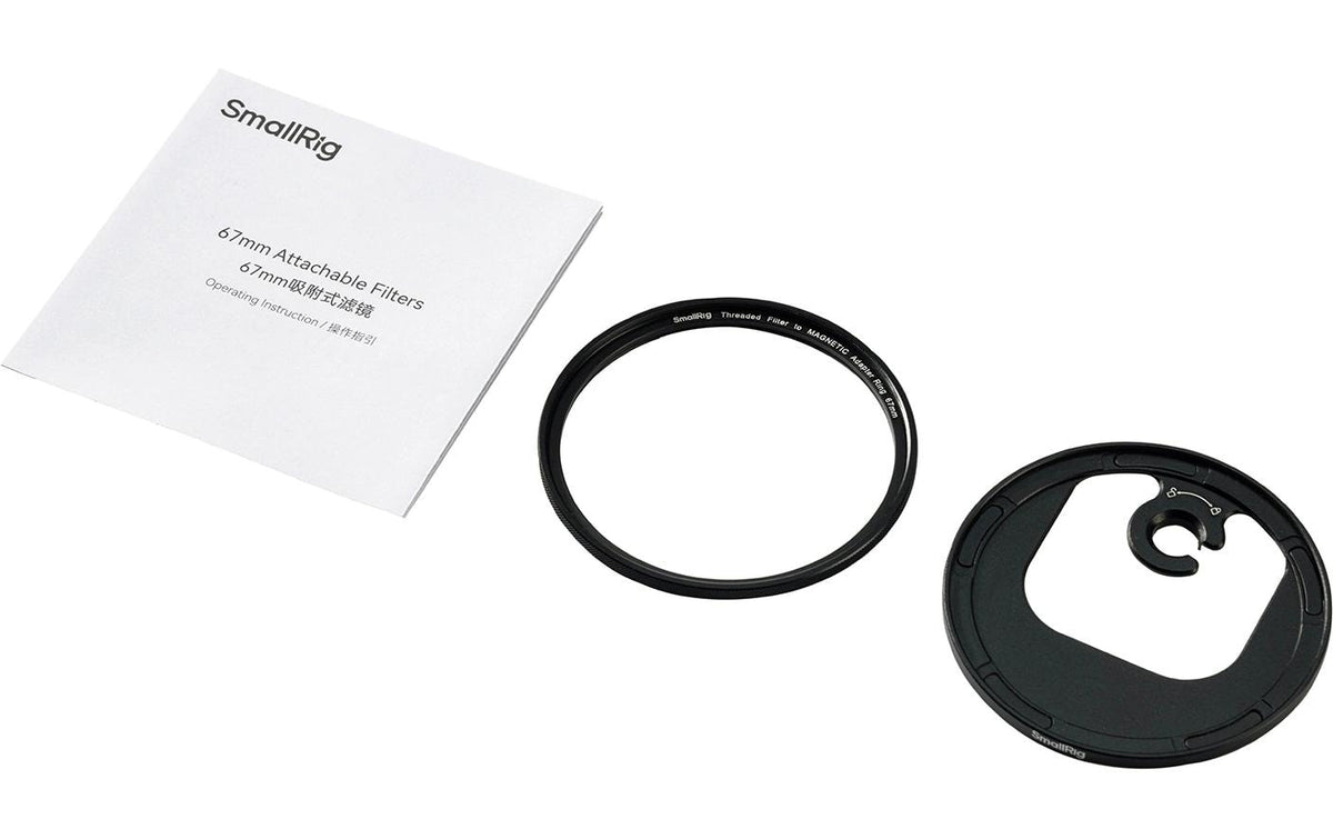 SmallRig 4587 Filter-Adapter 67 mm – M-Mount – Aluminiumoxid, Schwarz
